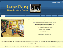 Tablet Screenshot of karenperryframing.com